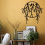 Wallity Sirayet Escultura de pared de metal negra
